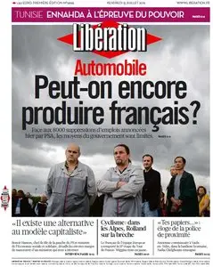 Libération du Vendredi 13 Juillet 2012
