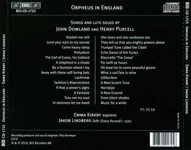 Emma Kirkby, Jakob Lindberg - Orpheus in England: Songs and Lute Solos by John Dowland and Henry Purcell (2010)