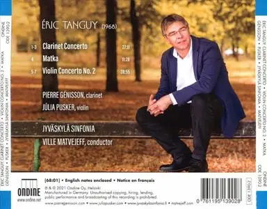 Ville Matvejeff, Jyväskylä Sinfonia - Éric Tanguy: Clarinet Concerto; Violin Concerto No.2; Matka (2021)