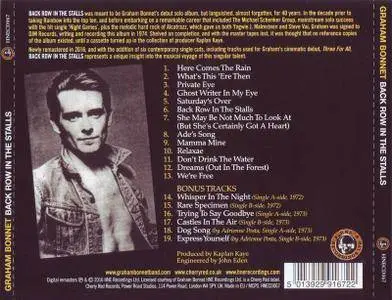 Graham Bonnet - Back Row In The Stalls (1974) [Remastered & Expanded Edition]