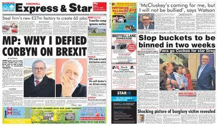 Express and Star Sandwell Edition – June 15, 2018