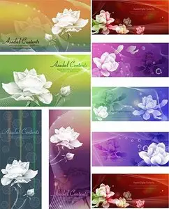 Backgrounds Flowers vector