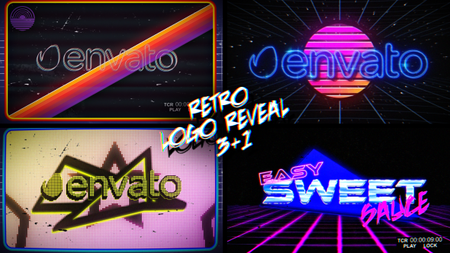 Retro Logo Reveal Pack Vol.2 - Project for After Effects (VideoHive)