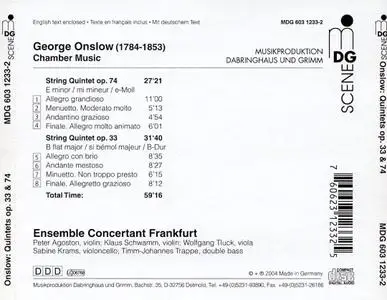 Ensemble Concertant Frankfurt - George Onslow: String quintets, Opp. 33 & 74 (2004)