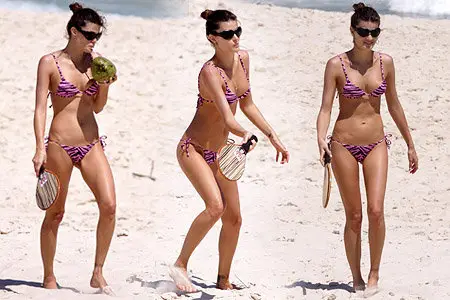 Isabeli Fontana - Bikini At The Beach In Rio 1-24-11