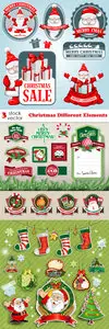 Vectors - Christmas Different Elements