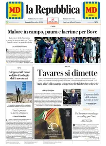 la Repubblica - 2 Dicembre 2024