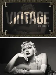 AS - Vintage Frame Photo Effect 459755449