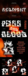 Redmont - Black Metal Font 867BMA4
