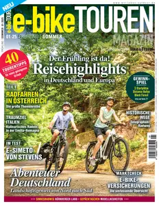 E-Bike Touren Magazin - Frühling-Sommer 2025