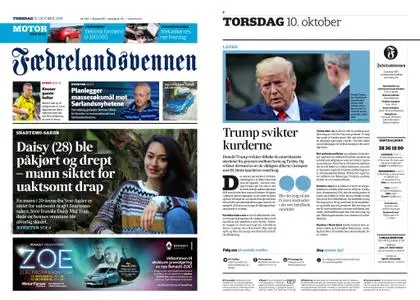 Fædrelandsvennen – 10. oktober 2019