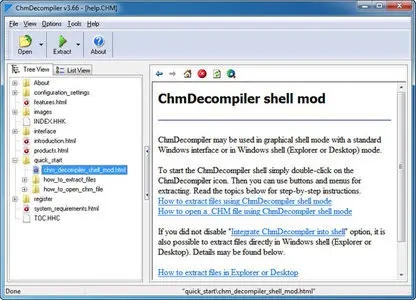 ChmDecompiler 3.66 Build 575