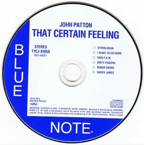 John Patton - That Certain Feeling (1968) {Blue Note Japan SHM-CD TYCJ-81058 rel 2014} (24-192 remaster)