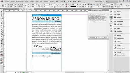 Ejemplo práctico con Adobe CS6. Creación de un folleto
