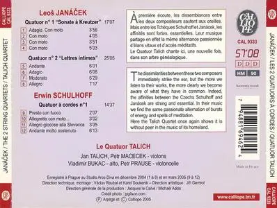 Talich Quartet - Janáček: Quatuor n°1 «Sonate à Kreutzer», Quatuor n°2 «Lettres intimes»; Schulhoff: Quatuor n°1 (2005)
