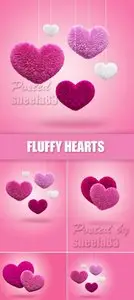 Stock Photo - Fluffy Hearts