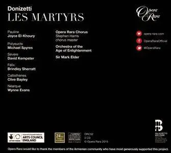 Orchestra of the Age of Enlightenment, Sir Mark Elder - Donizetti: Les Martyrs (2015)