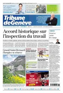 Tribune de Genève du 03 Septembre 2015