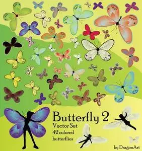 Butterfly Vector Set2