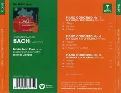 Maria João Pires, Gulbenkian Orchestra, Michel Corboz - J.S. Bach: Piano Concertos BWV 1052, 1055, 1056 (2014)