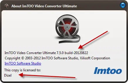 ImTOO Video Converter Ultimate 7.5.0.20120822