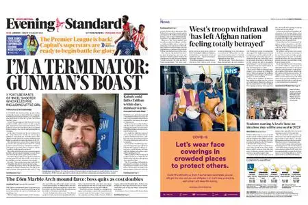 London Evening Standard – August 13, 2021