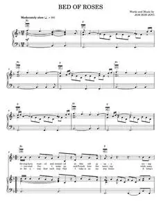 Bed of roses - Bon Jovi (Piano-Vocal-Guitar)