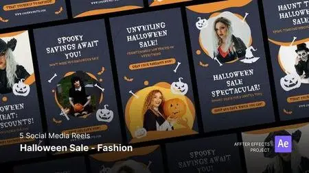 Social Media Reels - Halloween Sale Fashion After Effects Template 48207302
