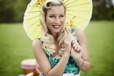 Denise Van Outen – Nivea Sun & Cancer Research Promos May 2014