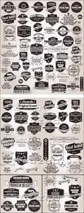 Vector - Collection of premium labels