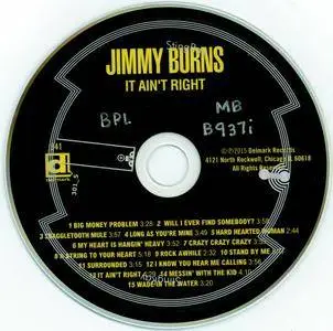 Jimmy Burns - It Ain't Right (2015) {Delmark Records DE 841}