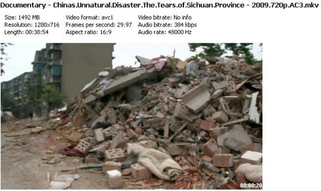 China's Unnatural Disaster: The Tears of Sichuan Province [2009]