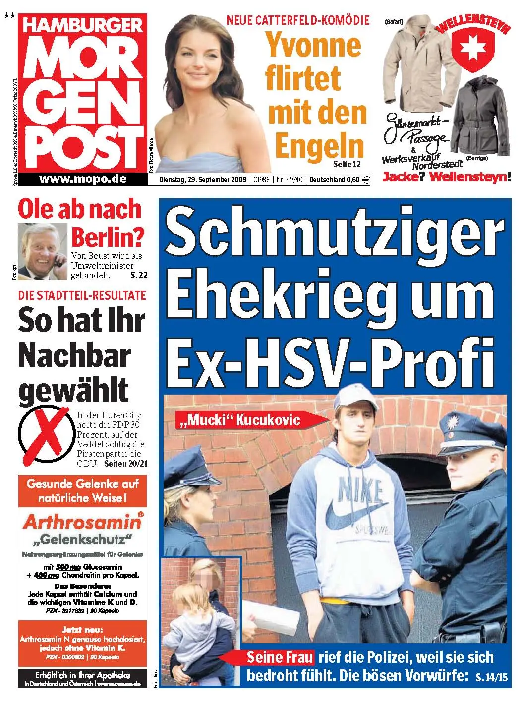 Hamburger Morgenpost vom 29. September 2009