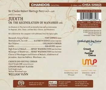 William Vann, London Mozart Players, Crouch End Festival Chorus - Charles Hubert Hastings Parry: Judith (2020)