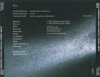 Arild Andersen, Paolo Vinaccia, Tommy Smith - Mira (2014) {ECM}