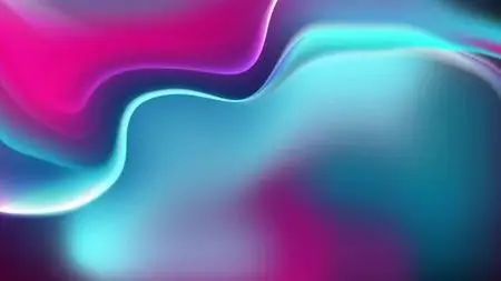 Abstract Blue And Pink Liquid Waves Loop 1357735