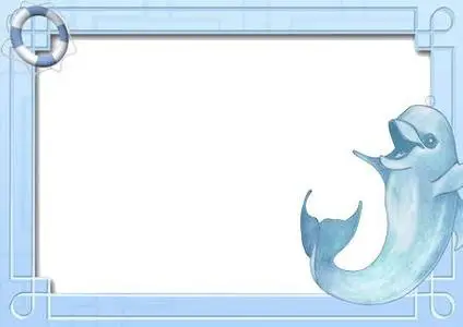 Dolphin Frame for Photoshop