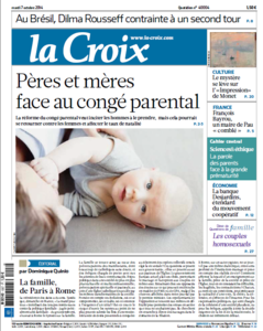 La Croix  Du Mardi 07 Octobre 2014