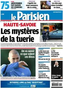 Le Parisien + Cahier Paris du Vendredi 7 Septembre 2012
