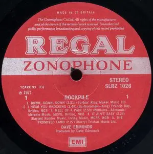 Dave Edmunds - Rockpile (Regal Zonophone 1971) 24-bit/96kHz Vinyl Rip