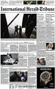International Herald Tribune from Thursday, 08. August 2013
