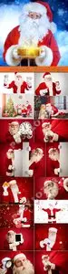 2016 Santa Claus Christmas and New Year 3 - Stock Photo