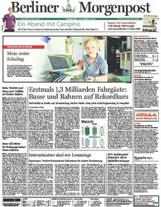 Berliner Morgenpost vom 10 August 2013