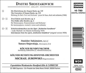 Shostakovich: The Execution of Stepan Razin (Op.119) - Two Fables after Krylow (Op.4)