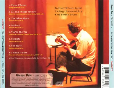 Anthony Wilson Trio - Savivity (2005) {Repost}