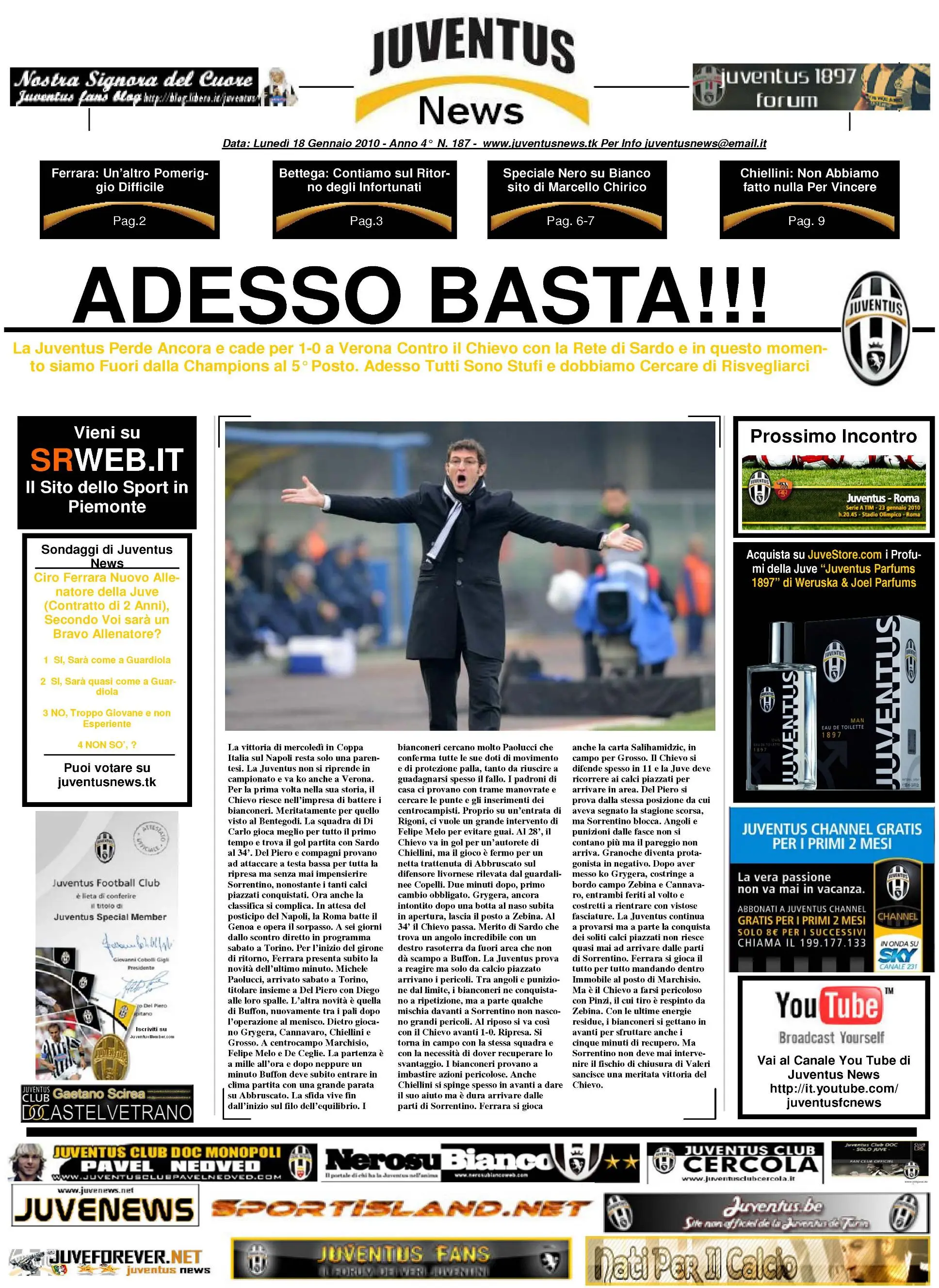 Juventus News 18.01.2010