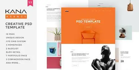 ThemeForest - Kana - Creative Agency Psd Template 13114874