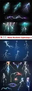 Vectors - Shiny Realistic Lightnings 7