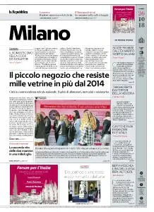 la Repubblica Milano - 26 Ottobre 2018