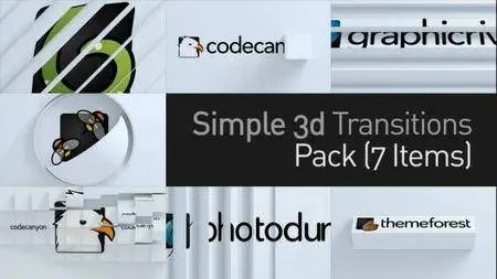 3D Simple Transitions Pack - Project for After Effects (VideoHive)